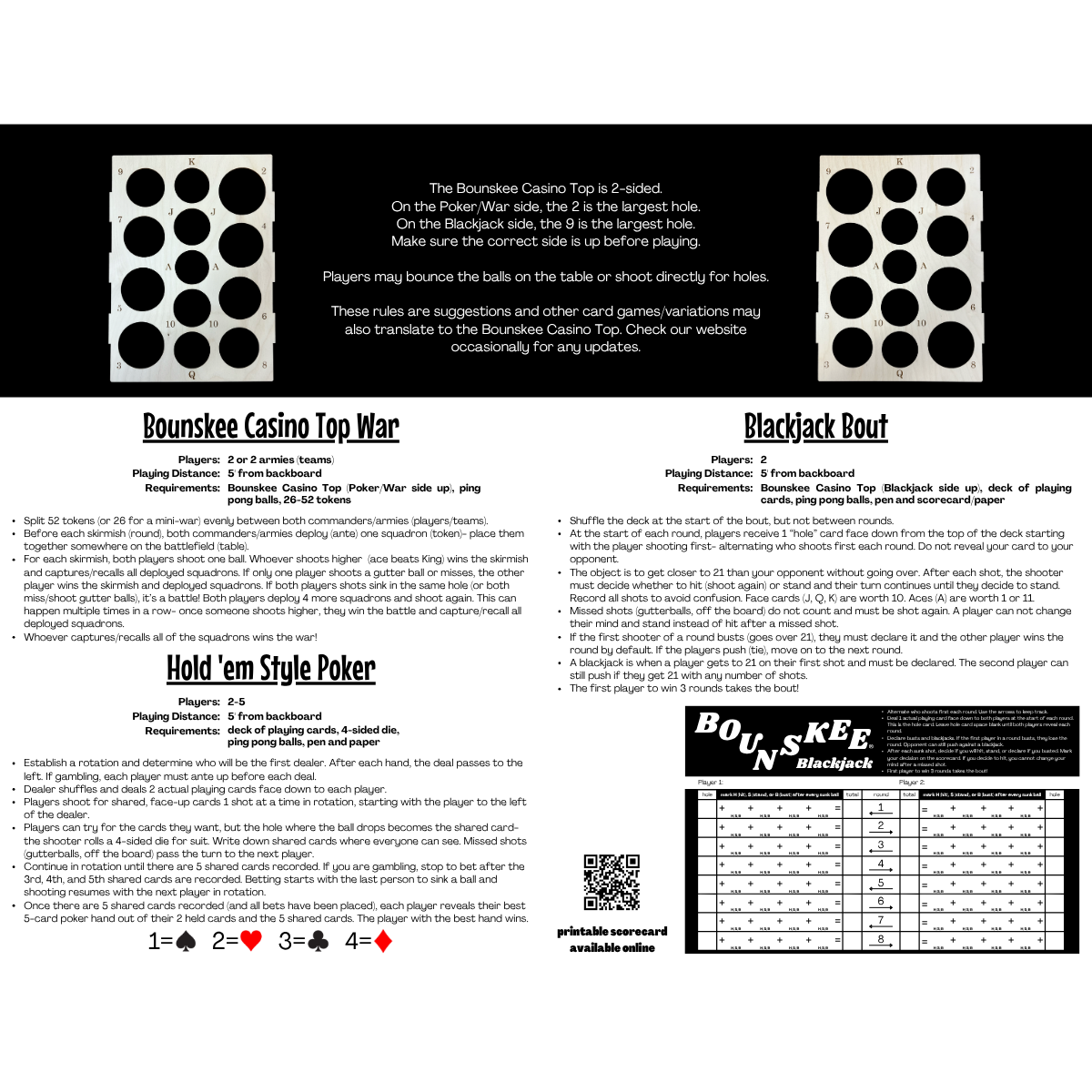 BYO Bounskee Basic Mini Set (with your choice of playing top)